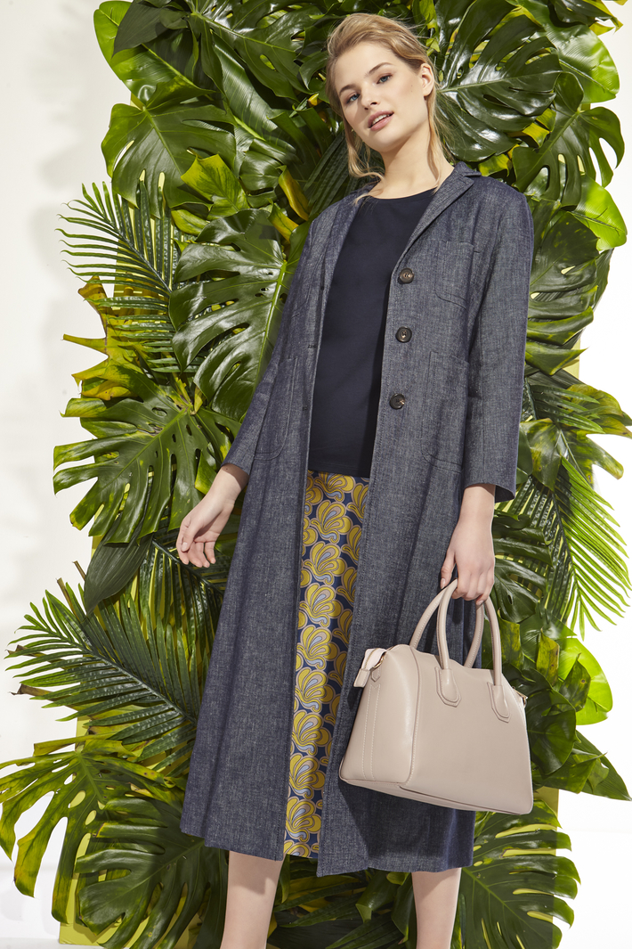 Denim-effect topcoat Intrend Denim-effect topcoat Intrend