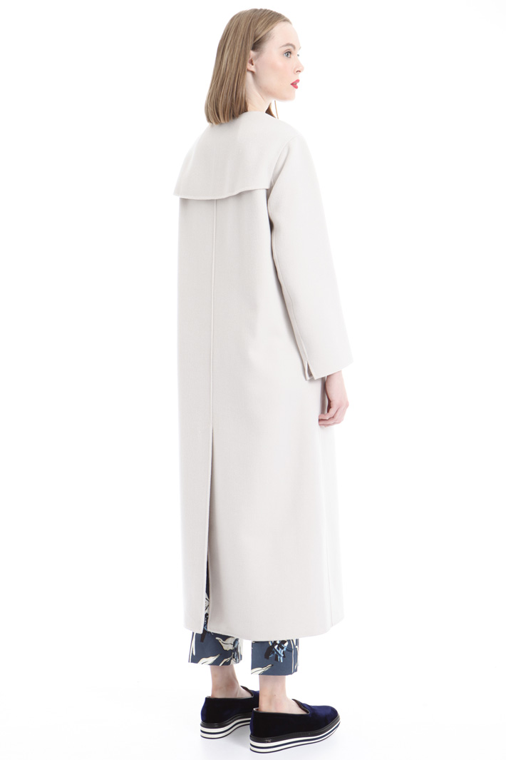 Coat with closing flap Diffusione Tessile Coat with closing flap Diffusione Tessile