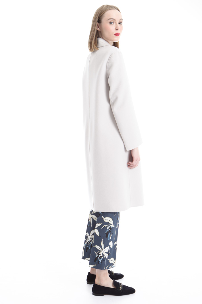 Double-breasted coat in wool Diffusione Tessile Double-breasted coat in wool Diffusione Tessile