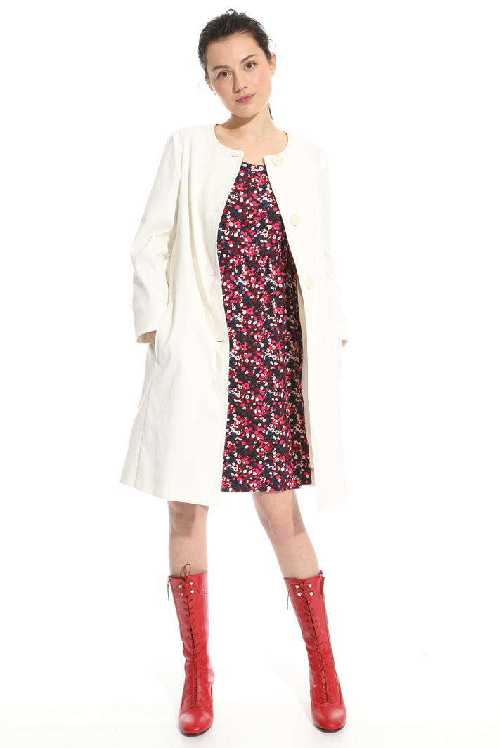 Linen and cotton topcoat Intrend Linen and cotton topcoat Intrend