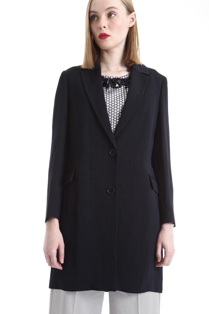 Blazer soprabito in misto lino Intrend Blazer soprabito in misto lino Intrend