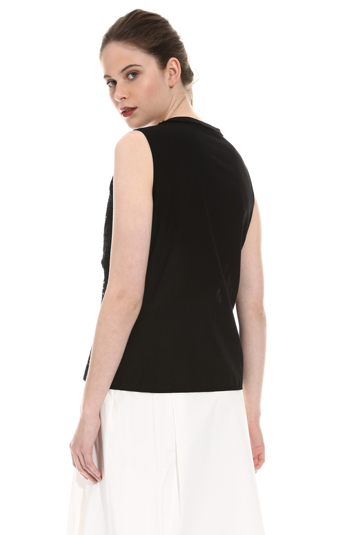 Fringed broderie anglaise top Intrend Fringed broderie anglaise top Intrend