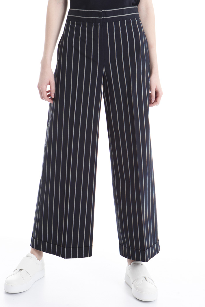 Pantalone in tela di cotone Intrend Pantalone in tela di cotone Intrend