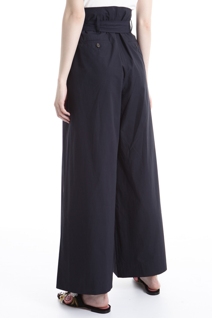 Pantalone palazzo in popeline Intrend Pantalone palazzo in popeline Intrend