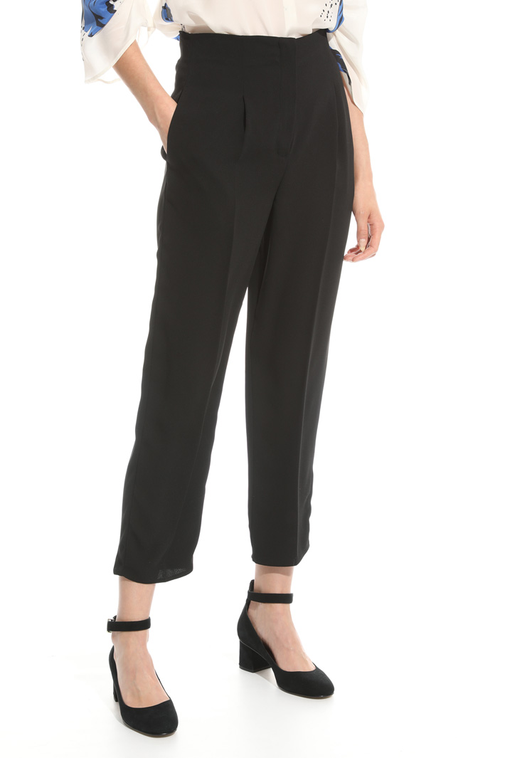Pantalone in cady a vita alta Intrend Pantalone in cady a vita alta Intrend