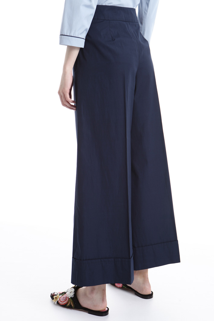 Pantaloni a palazzo in cotone Intrend Pantaloni a palazzo in cotone Intrend