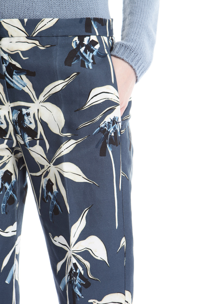 Pantalone in stuoia stampata Intrend Pantalone in stuoia stampata Intrend