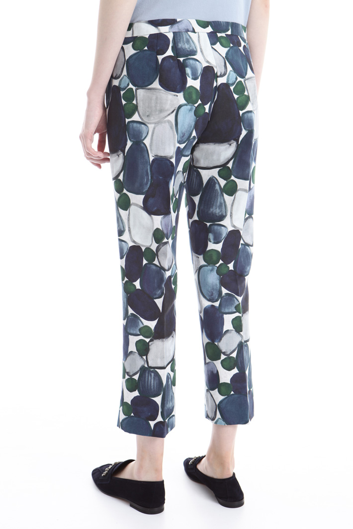 Pantalone in stuoia stampata Intrend Pantalone in stuoia stampata Intrend