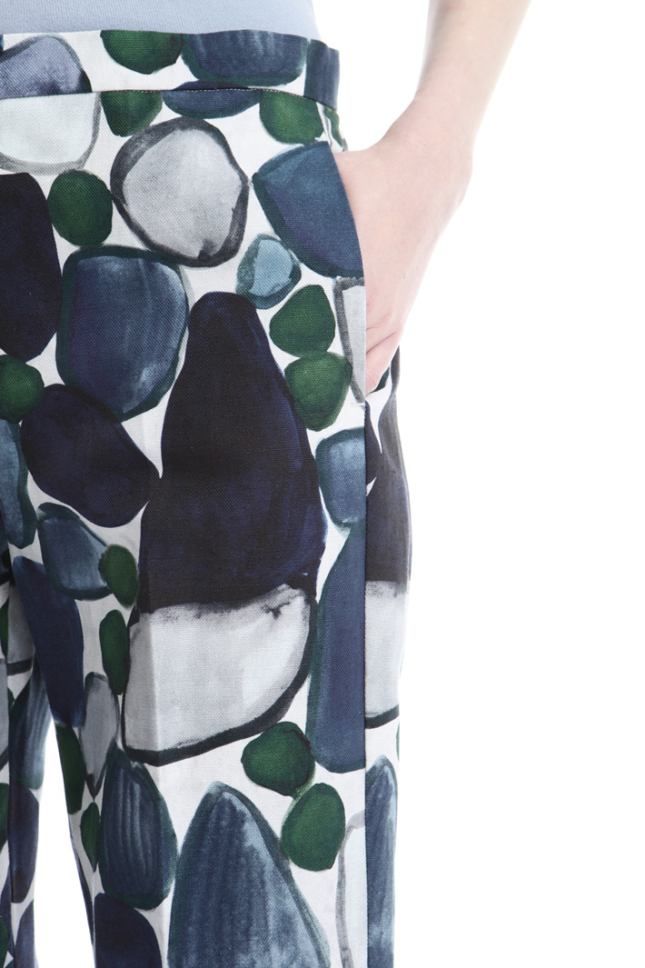 Pantalone in stuoia stampata Intrend Pantalone in stuoia stampata Intrend