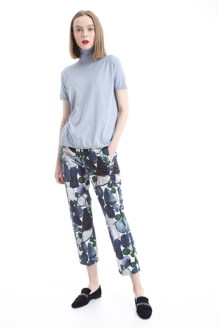 Pantalone in stuoia stampata Intrend Pantalone in stuoia stampata Intrend