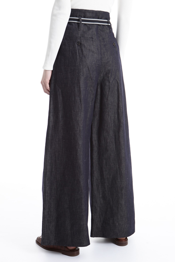 Pantalone effetto denim Intrend Pantalone effetto denim Intrend