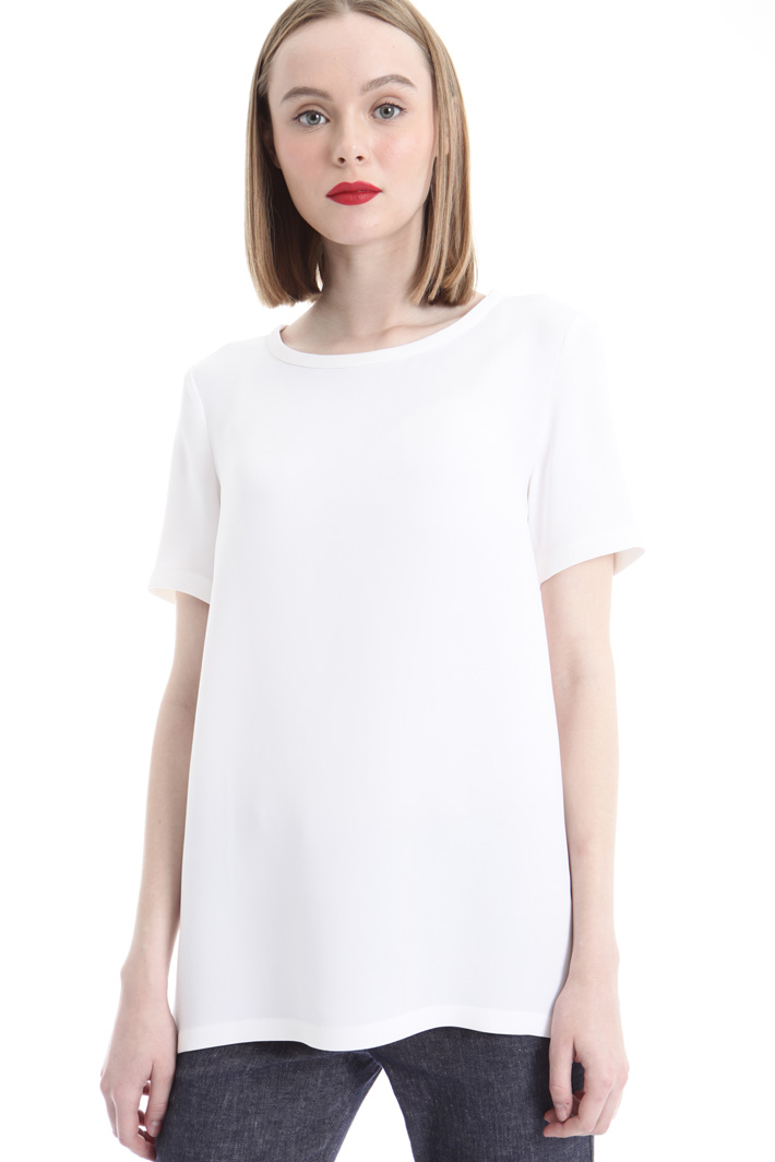 T-shirt in georgette di seta Intrend T-shirt in georgette di seta Intrend
