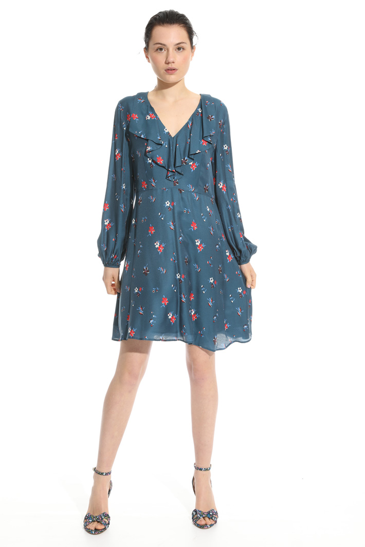 Dress with flounced neck Intrend Dress with flounced neck Intrend