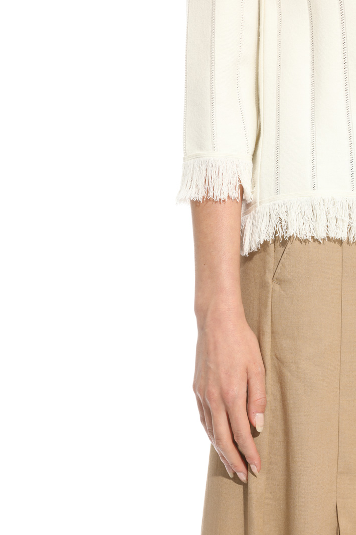 Maglia traforata con frangia Intrend Maglia traforata con frangia Intrend