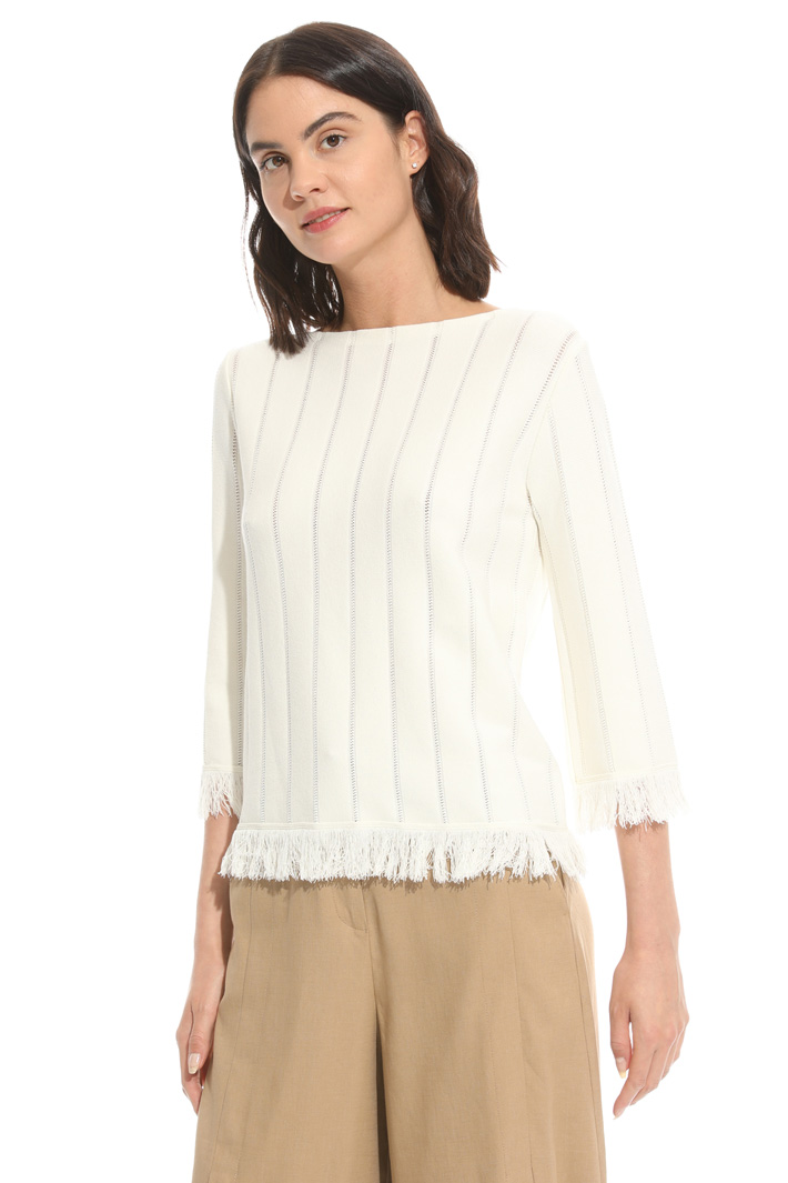 Maglia traforata con frangia Intrend Maglia traforata con frangia Intrend