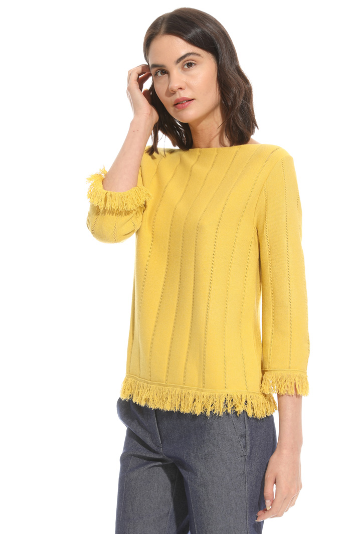 Maglia traforata con frangia Intrend Maglia traforata con frangia Intrend