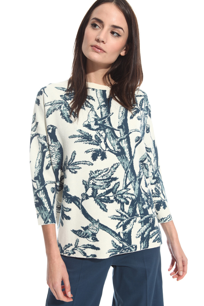 Maglia in viscosa jacquard Intrend Maglia in viscosa jacquard Intrend