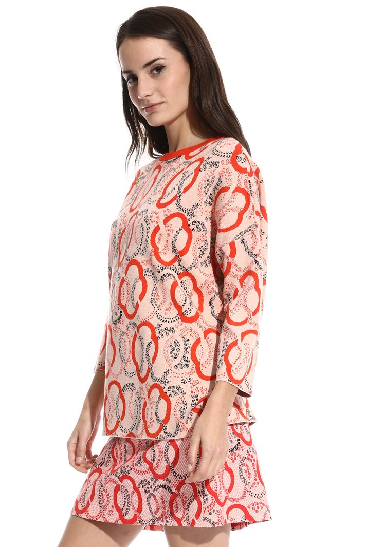Maglia in viscosa jacquard Intrend Maglia in viscosa jacquard Intrend