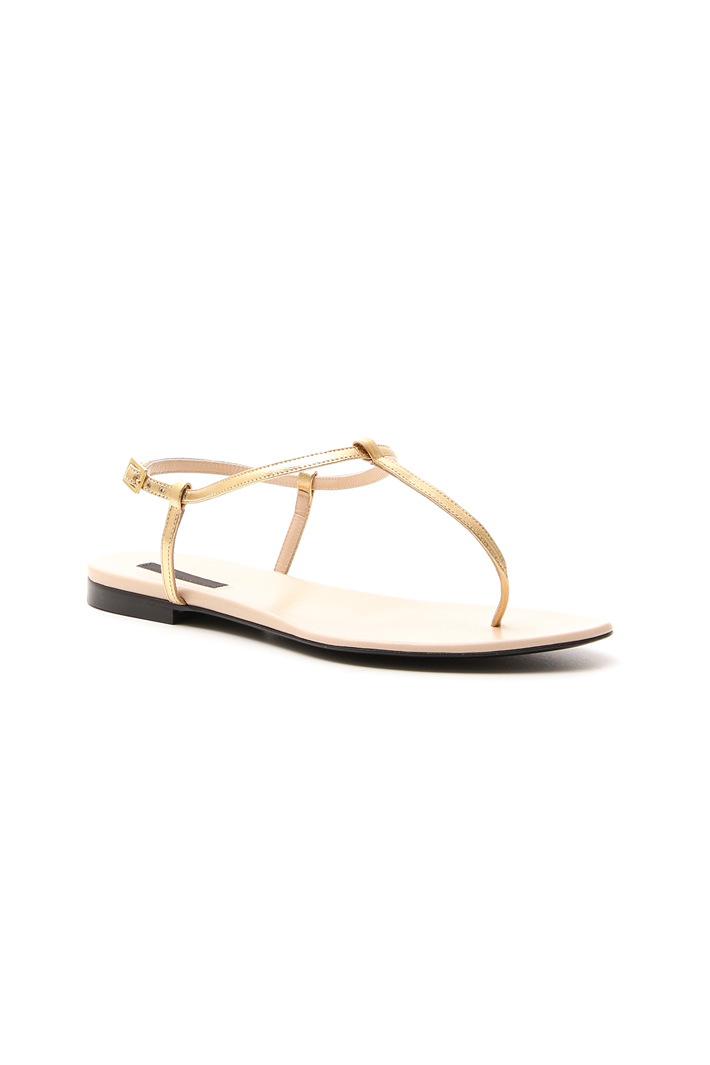 Sandali in pelle metalizzata Intrend Sandali in pelle metalizzata Intrend