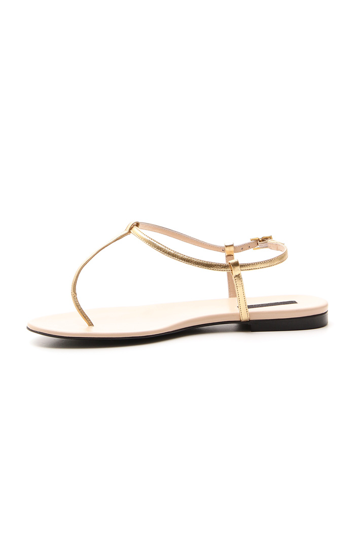 Sandali in pelle metalizzata Intrend Sandali in pelle metalizzata Intrend