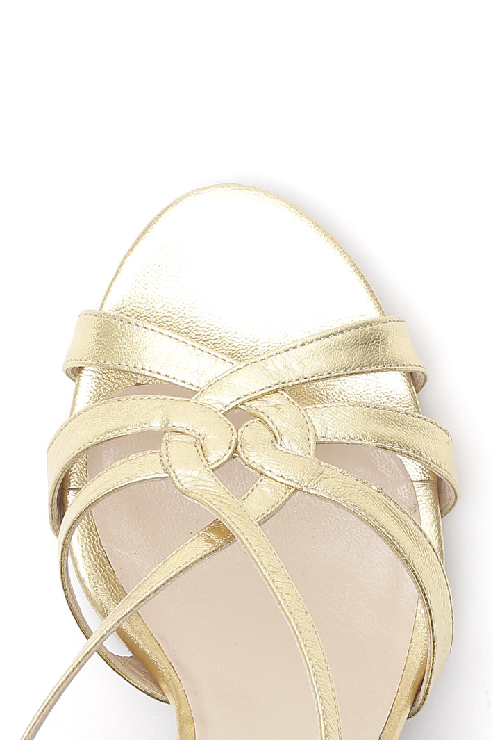 Metallised leather sandals Diffusione Tessile Metallised leather sandals Diffusione Tessile