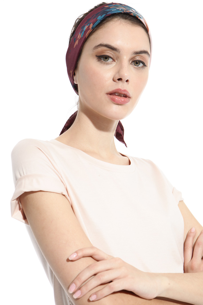 Printed silk foulard Intrend Printed silk foulard Intrend