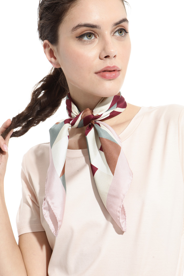 Printed silk foulard Intrend Printed silk foulard Intrend