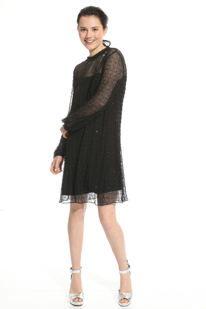Tulle dress with sequins Intrend Tulle dress with sequins Intrend