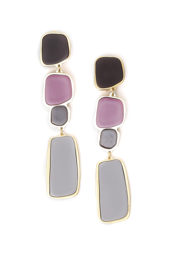 Metal and resin earrings Diffusione Tessile Metal and resin earrings Diffusione Tessile