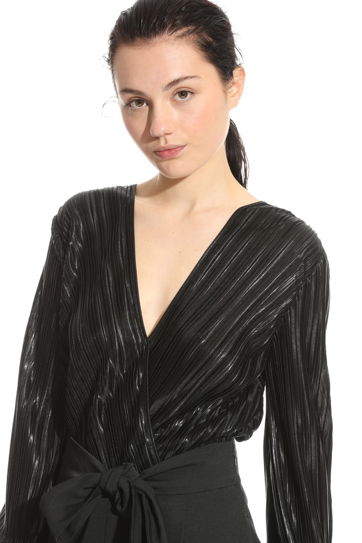Body in jersey plissé laminato Intrend Body in jersey plissé laminato Intrend
