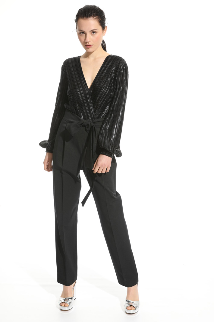 Body in jersey plissé laminato Intrend Body in jersey plissé laminato Intrend