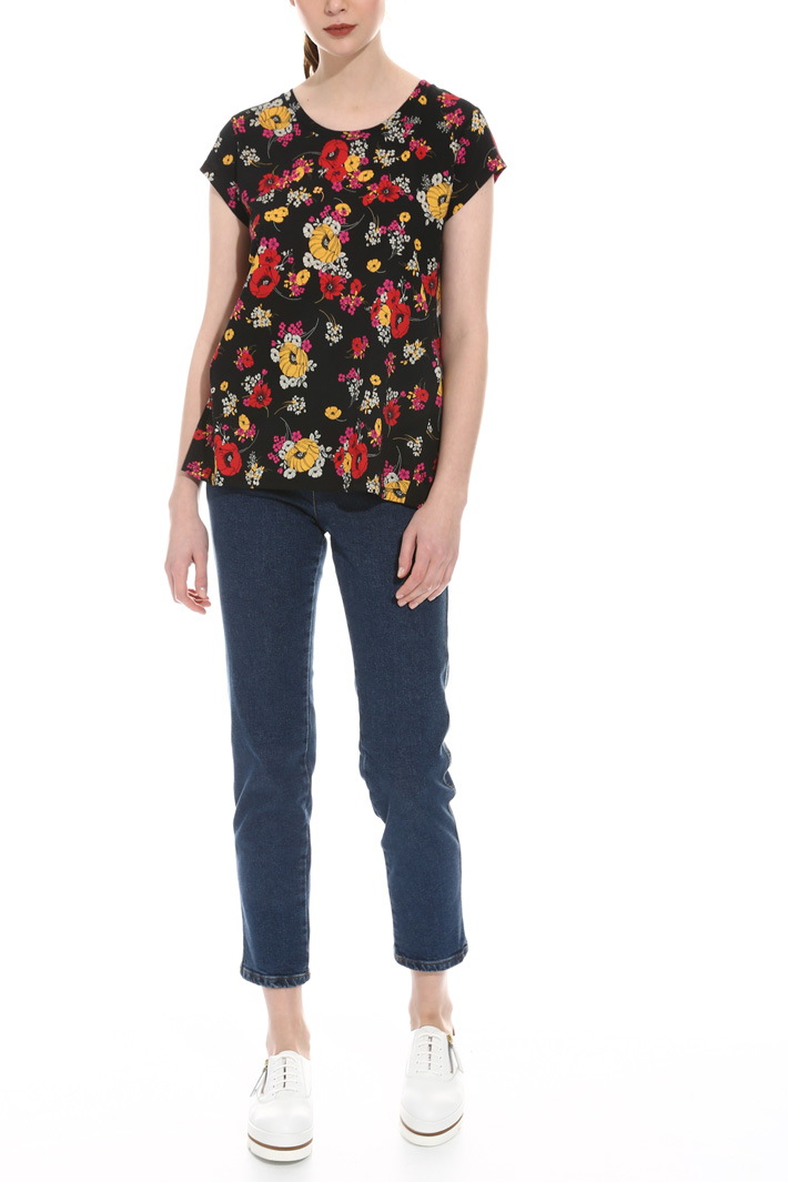 T-shirt in jersey fiammato Intrend T-shirt in jersey fiammato Intrend