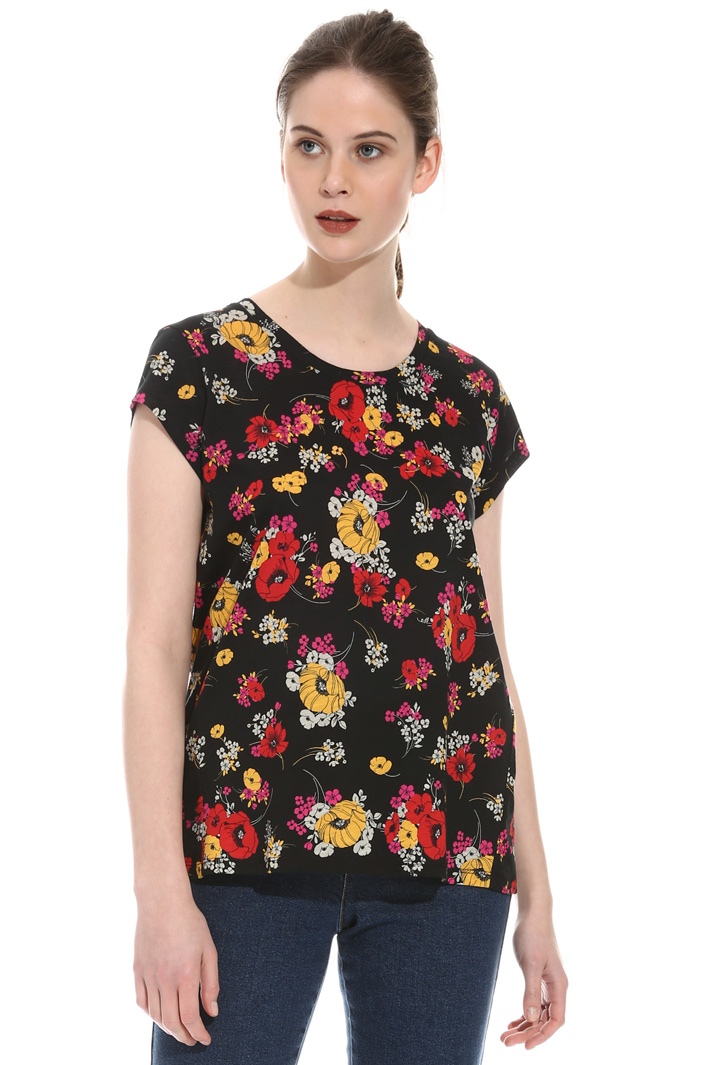 T-shirt in jersey fiammato Intrend T-shirt in jersey fiammato Intrend