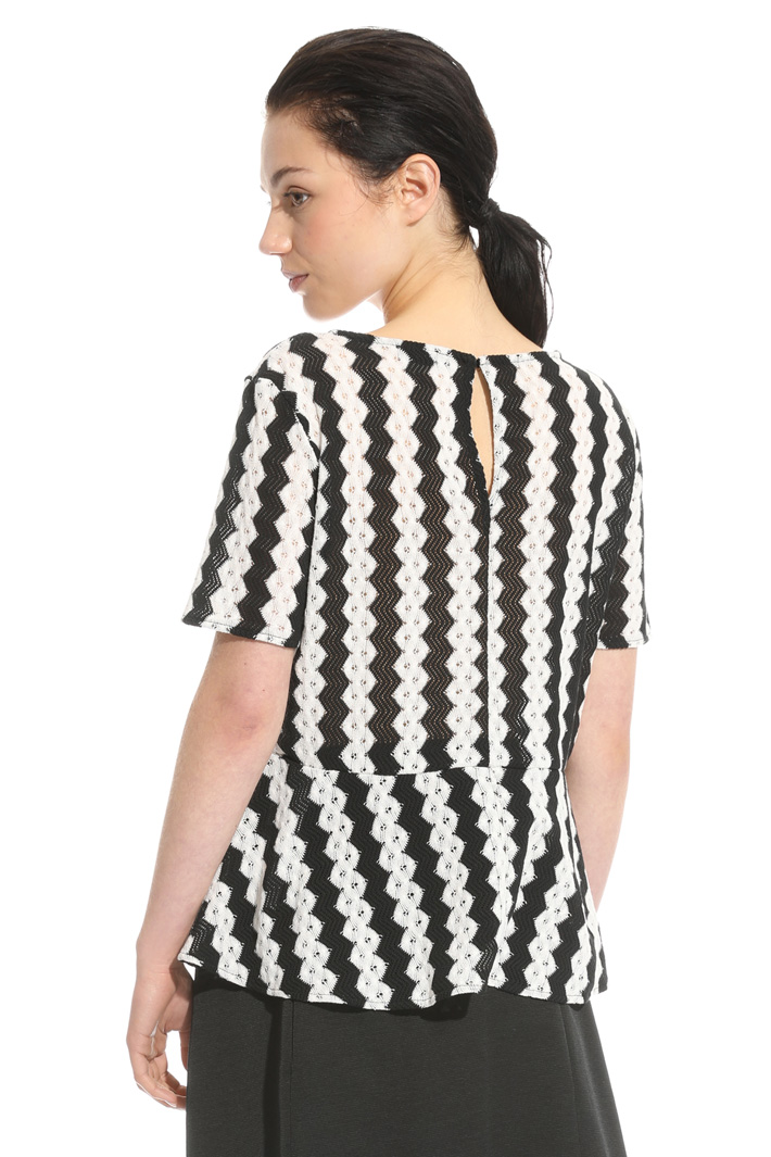 Blusa in jersey effetto pizzo Intrend Blusa in jersey effetto pizzo Intrend