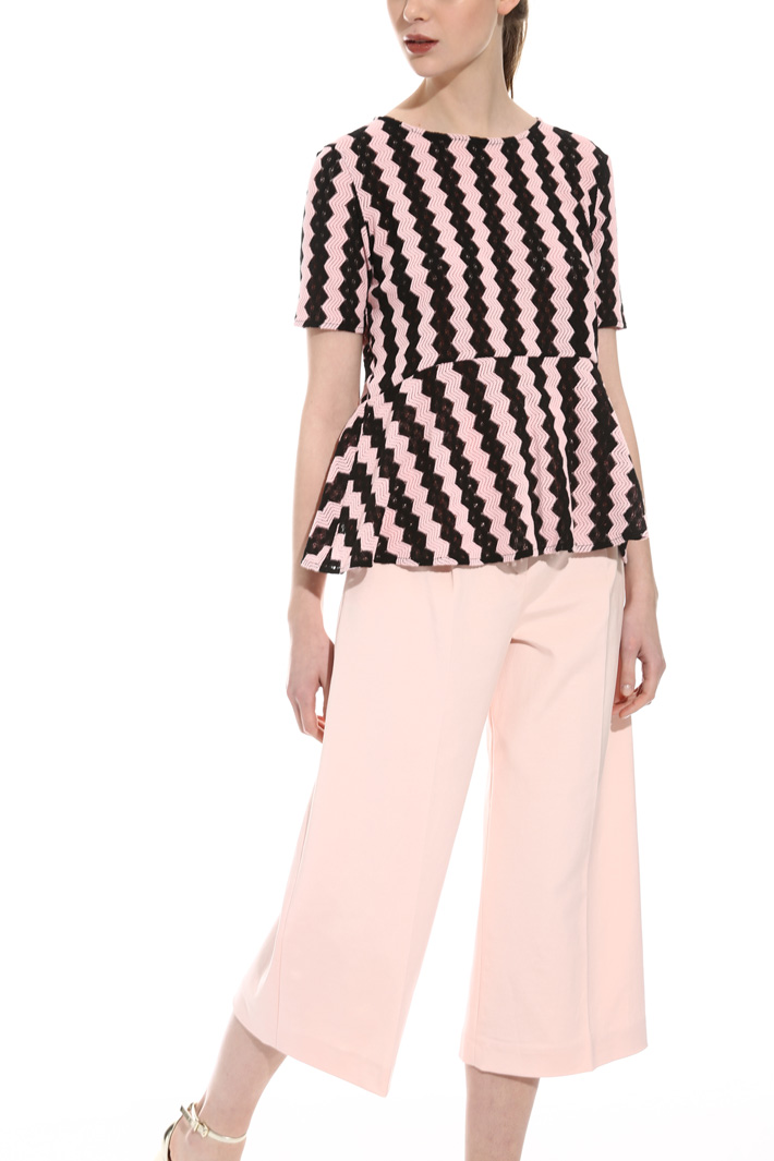 Blusa in jersey effetto pizzo Intrend Blusa in jersey effetto pizzo Intrend