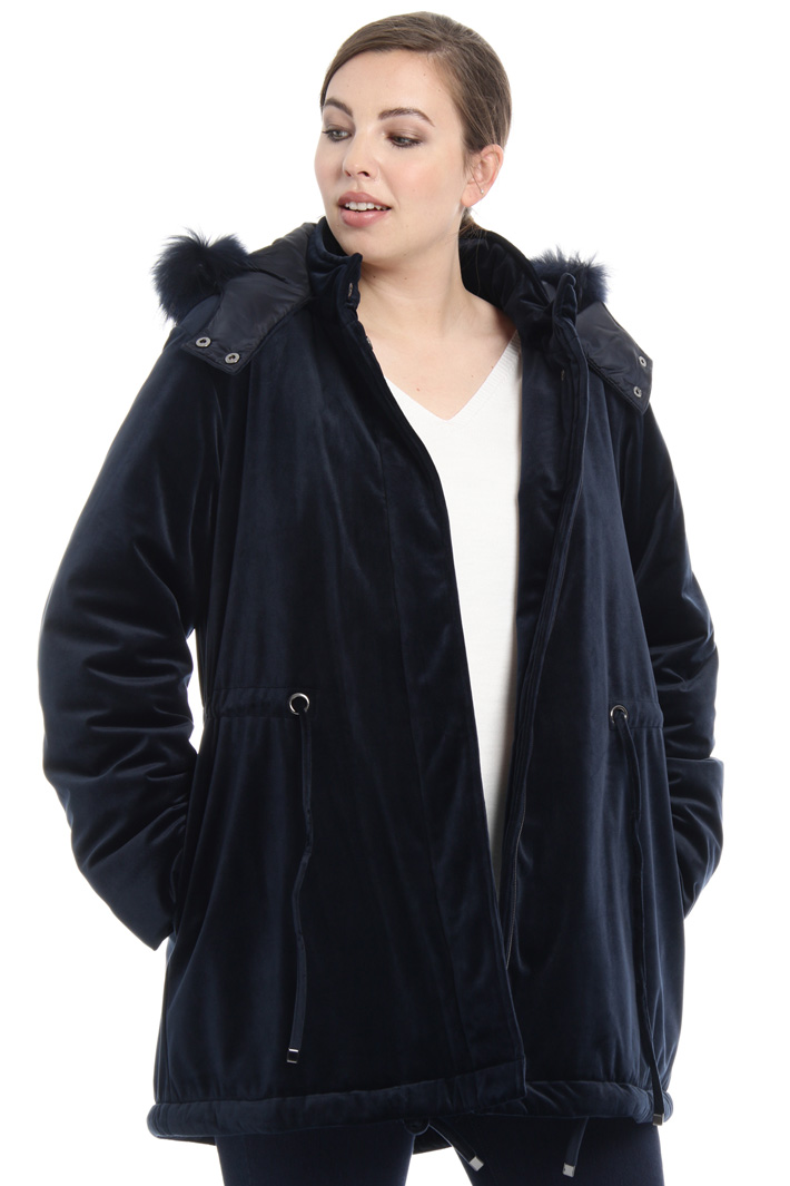 Parka imbottito in velluto Intrend Parka imbottito in velluto Intrend