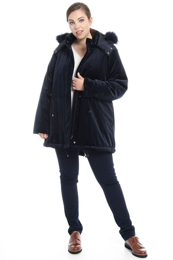 Parka imbottito in velluto Intrend Parka imbottito in velluto Intrend