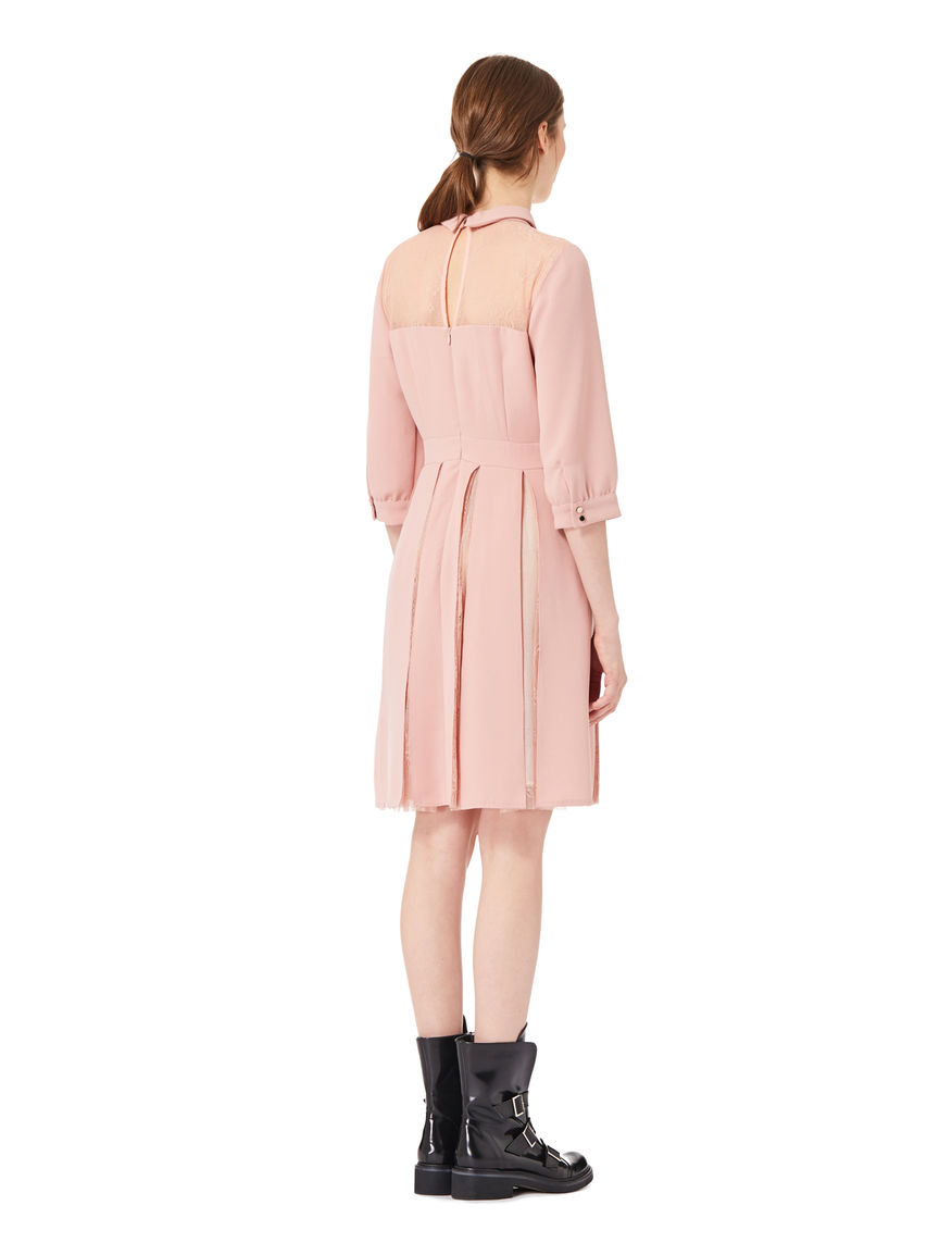 Crêpe and lace dress Crêpe and lace dress