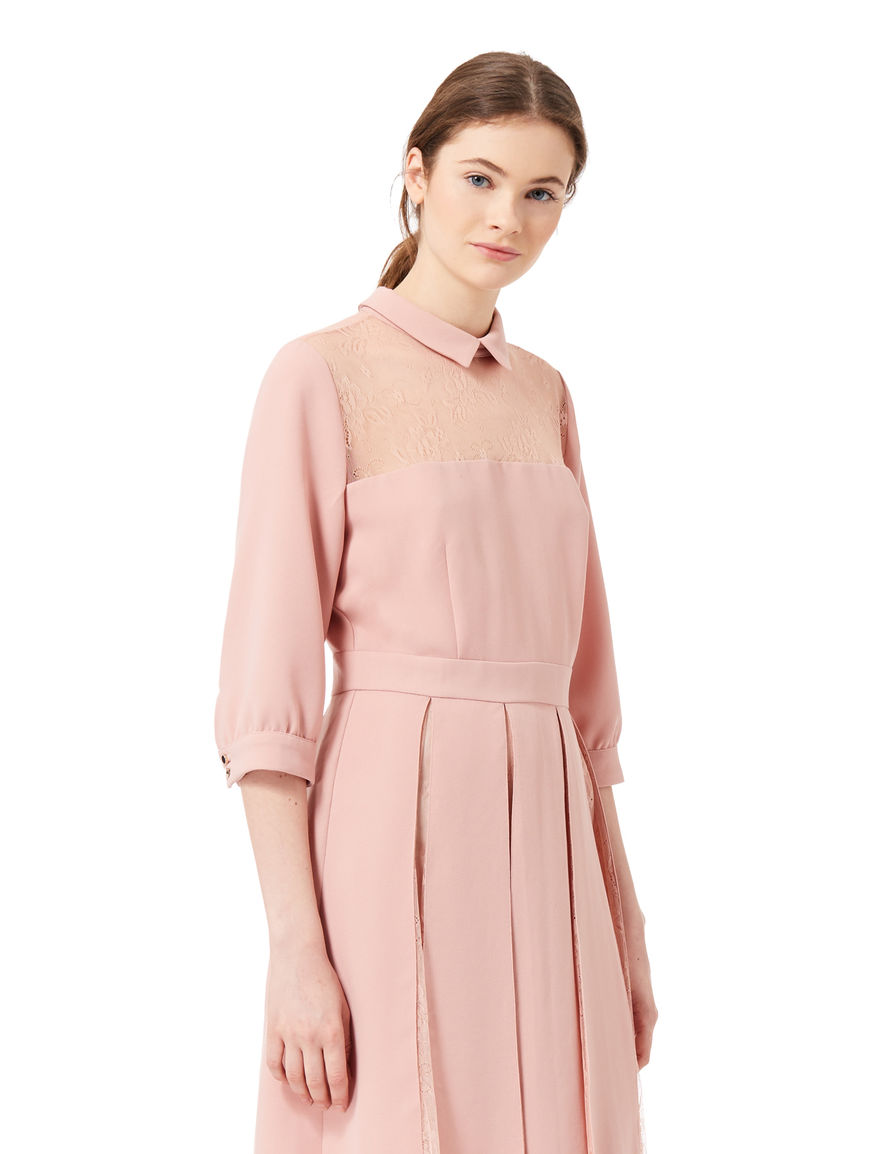 Crêpe and lace dress Crêpe and lace dress