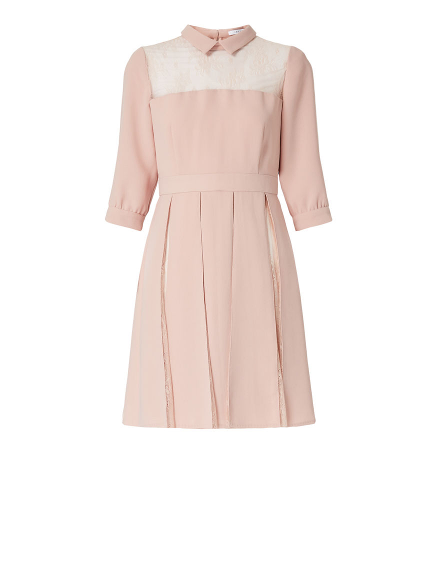 Crêpe and lace dress Crêpe and lace dress