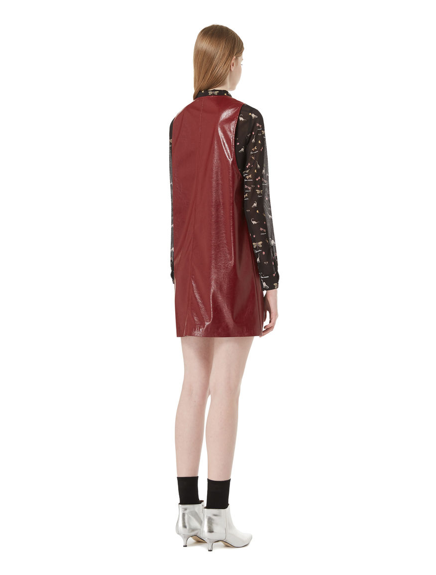 Imitation leather dress Imitation leather dress
