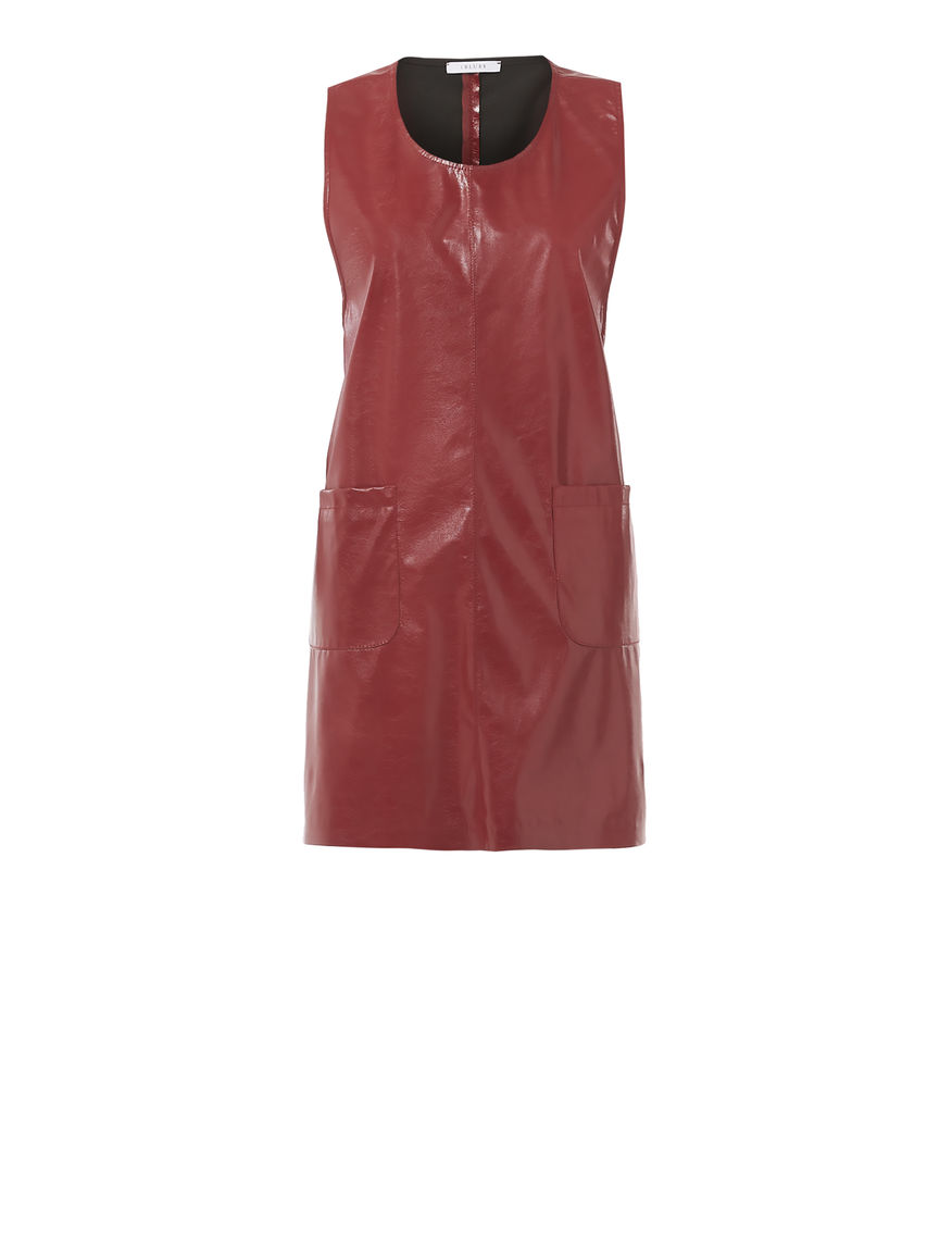 Imitation leather dress Imitation leather dress