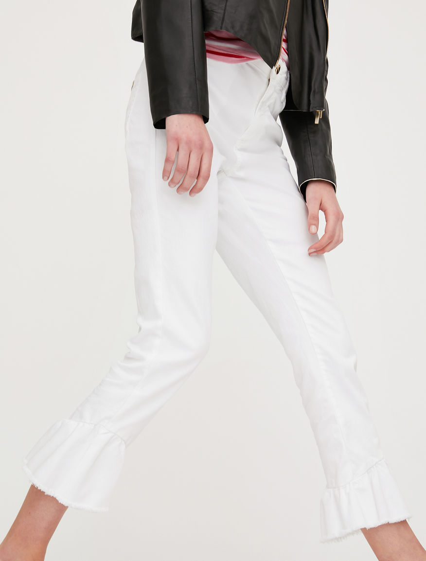 Trousers with flounces Trousers with flounces
