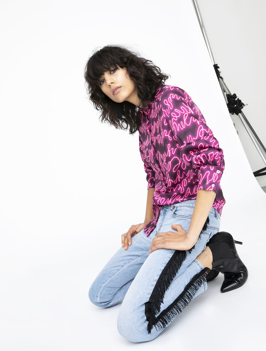 Jeans con frange Jeans con frange
