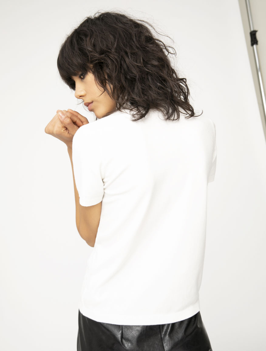 Semi-fitted polo neck jumper Semi-fitted polo neck jumper