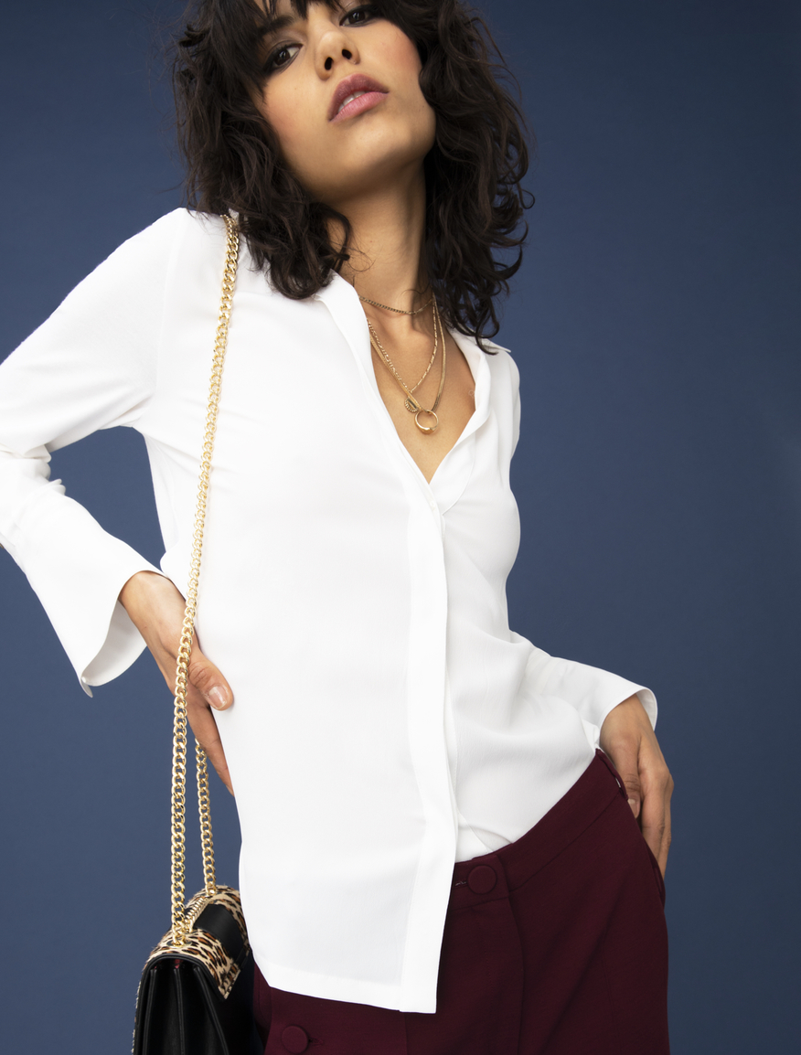 Silk blend shirt Silk blend shirt