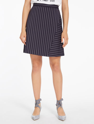 Jupe Marella En Laine – Taille M (44), Couleur Rose Clair, Style Pied-de-poule | Occasion Très Bon état