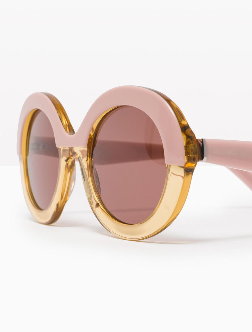 Oval colourblock sunglasses, rose pink pattern "OPERA" MAX&Co.