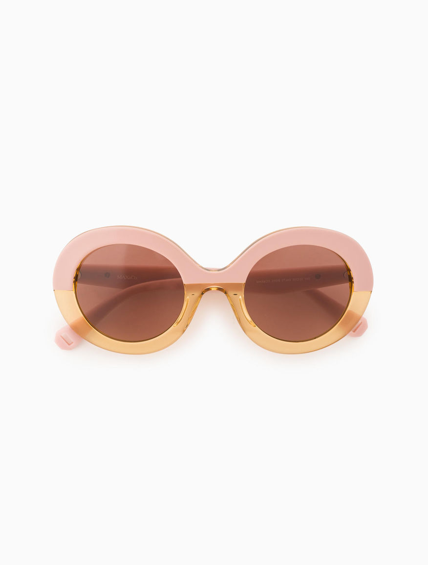 Oval colourblock sunglasses, rose pink pattern "OPERA" MAX&Co.