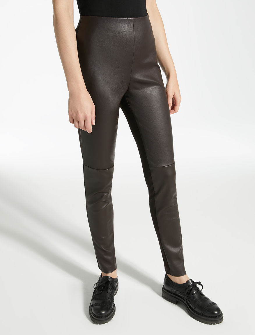 max mara leather trousers